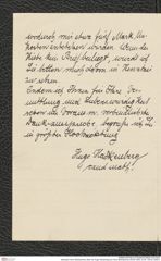 Nachlass Franz Steindachner, Brief von Hugo Hackenberg an Franz Steindachner (20.06.1905), Inv.Nr. 195.02, Seite 2